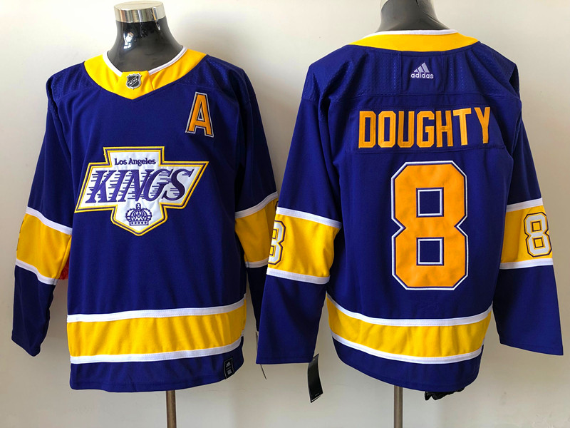Men's Los Angeles Kings Drew Doughty #8 Purple Breakaway Jersey